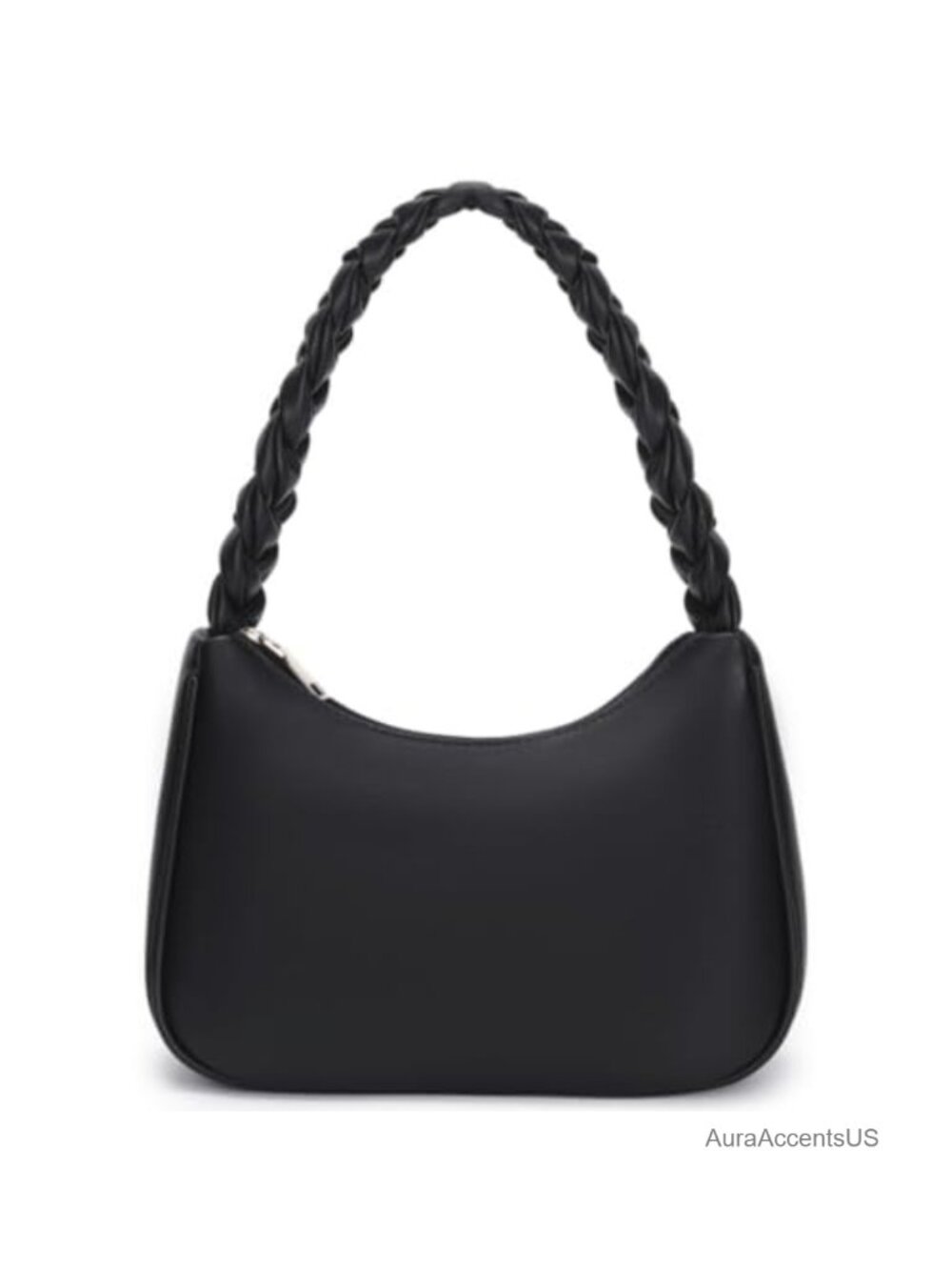 Vegan Leather Hobo Shoulder Bag Purse with Zipper Womens Cute Tote